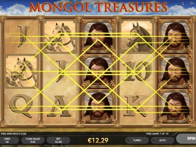 Игровой автомат Mongol Treasures студии Endorphina